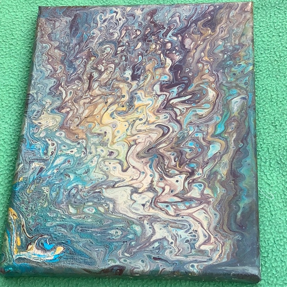 Acrylic Pour Painting- Thinking of Fall